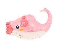 Veemoon Machine à Bulles pour Garçon et Filles Souffleur de Bulles Créatif en Plastique Rose 10 Sorties, Fonction Ventilateur, Alimenté par 3 Piles AA - Extérieur Amusant et Interactif