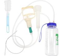 Veemoon Machine à Traire Manuelle pour Bovins et Ovins 1 Tête Simple pour 2 Kg Plastique Solide Kit Complet Pompe à Vide Manuelle Fourniture Agricole pour Ferme Laitière et Élevage