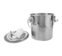 Veemoon Machine à Traire Portable en Acier Inoxydable 3 L, Dispositif Manuel pour Chèvres et Vaches, Kit de Traite Compact et Léger, Adapté à L’élevage Laitier en Extérieur la Ferme