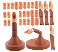 Veemoon Main Pour Ongles Entraînement Avec Doigts Réglables Et Base Amovible Kit De Modèle Pour Pratique Du Nail Art