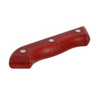 Veemoon Manche de Remplacement en Bois Rouge Ergonomique avec Trous 12,2 X 3,2 X 2 Cm pour Couteau Cuisine Antidérapant, Poignée de Rechange avec 4 Paires de Rivets, Accessoire Ustensile