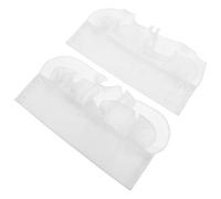 Veemoon Manchettes Décoratives Faciles à Porter et Détachables en Tissu Blanc pour Femmes Style Classique Élégant pour Habiller Robes et Pulls en Toutes Saisons