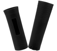 Veemoon Manchon Anti-dérapant en Silicone Noir pour Microphone sans Fil, Protection et Anti-chute, Compatible Ktv, Housse pour Poignée de Micro, Lot de 2 Pièces