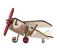 Veemoon Maquette d'avion en Bois 3D à Assembler pour Garçon et Filles, Puzzle Artisanal en Bois Prédécoupé, Kit Éducatif sans Colle, Jouet Créatif de Construction et Décoration