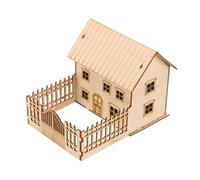 Veemoon Maquette de Maison Diorama en Bois 3D, Puzzle Modèle pour Adultes, Chalet Miniature en Rondins, Kit Construction Artisanale, Décoration Créative pour Loisir et Collection, Modèle