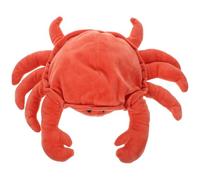 Veemoon Marionnette à Main Crabe en Peluche Coton PP Doux, Éducatif Interactif pour Garçon et Filles et Adultes, Marionnette Conteuse pour Histoires et Jeux de Rôle, 1 Pièce, Usage