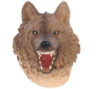 Veemoon Marionnette à Main Tête de Loup des Hauts Plateaux Réaliste, Éducatif Interactif pour Garçon et Filles, Modèle Animal de Simulation pour Jeux de Rôle et Activités Scolaires