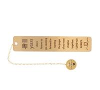 Veemoon Marque-page en Acier Inoxydable, Marque-page Joyeux 8e Anniversaire de Mariage, Or, Gravé, Accessoire Décoratif, pour Mariage et Anniversaire, pour Hommes et Femmes