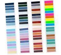 Veemoon Marqueurs De Page Portables Drapeaux Autocollants Pour Ménagers Onglets Autocollants Pratiques Fournitures De Marquage Pour Maison Marque-pages Scolaires Compacts De Lecture Facile