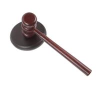 Veemoon Marteau de Juge Bois avec Finition Lisse Marteau de Vente Aux Enchères Portable pour Juges et Commissaires Priseurs Outil Pratique pour Réunions et Jeux de Rôle