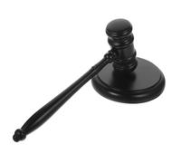 Veemoon Marteau de Juge Bois de Hêtre avec Base Finition Lisse Compact et Portable Outil Pratique pour Enchères et Procès