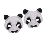 Veemoon Masque De Panda En EVA Pour Enfants - Accessoires De Fête - Bricolage Et Masques De Carnaval Idéal Pour Halloween Et Déguisées Masque 3D Confortable Et