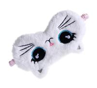 Veemoon Masque De Sommeil Peluche Garçon Et Filles Cache-œil Pour Dormir, Doux Et Léger, Blanc, Bandeau Souple Ajustable, Blocage Lumière, Voyage Et Sieste, Confort Peau, Usage Garçon Et Filles