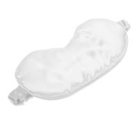 Veemoon Masque De Sommeil Soie Visière Cache-œil Ombrage Pour Homme Femme Blanc