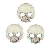 Veemoon Masque D'Halloween - Crâne Réaliste En Plastique - Accessoire De Fête Effrayant Idéal Pour Déguisées Et Décorations D'Halloween