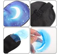 Veemoon Masque Sommeil Adulte Soie Naturelle Ajustable Masque Yeux pour Dormir avec Thérapie Froide et Chaude Confortable et Pratique Maison et Voyage