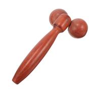 Veemoon Masseur à Rouleau Manuel Visage Grand Modèle 4 Rouleaux Bois Rouge Massage Lisse Visage Corps Et Yeux Outil Massage Oculaire Pour Soins Peau Usage Quotidien Femme Homme