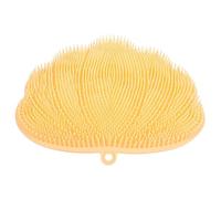 Veemoon Masseur Mural Silicone Multifonction Antidérapant pour Tapis de Gommage et Massage et Dos Outil Pratique et Hygiénique pour Bain Jaune