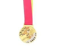 Veemoon Médaille D’Or Musicale pour Garçon et Filles - Médailles de Championnat Danse, Piano, Chant et Violon - Taille Compacte en Métal Doré Ruban à Porter Autour du Cou - Récompense