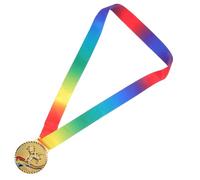 Veemoon Médaille d'or de Taekwondo 7 Cm en Zinc avec Ruban Coloré, Récompense Sportive pour Compétition et Passage de Ceinture, Médaille de Champion d'arts Martiaux Solide et Gravée