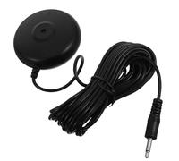 Veemoon Microphone de Calibration de Bureau 3,5mm en Métal, du Bruit | Branchement Direct, Design Compact, pour Petites Salles de Réunion et Jeux, Finition Noire, Plastique