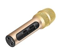 Veemoon Microphone Professionnel à Main pour Chanter sans Fil, Condensateur à Large Diaphragme, Alliage D'aluminium et Plastique, Batterie Rechargeable 400 Mah, pour Conférence et Église