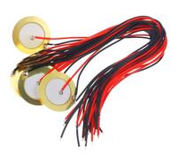 Veemoon Micros Piézo à Disque Capteur Piézo 15pcs 35 MM Câble Patch 25 CM pour Guitare Acoustique, Accessoires pour Musiciens