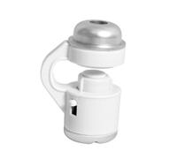 Veemoon Microscope à Pince pour Téléphone avec Éclairage LED Loupe Externe Portable Compatible avec Smartphones Blanc Livré avec De Protection