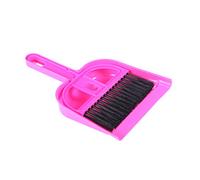 Veemoon Mini Balayette et Pelle Plastique pour Nettoyage Cage Animaux Petits Ensemble Portable pour Bureau et Habitat Entretien Pratique sans Effort