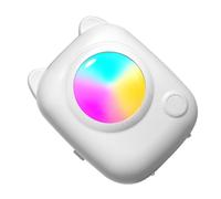 Veemoon Mini Imprimante Thermique de Poche sans Encre pour Étiquettes | Blanc Abs, Batterie 1200 Mah, Opération Simple pour Notes, Images et Autocollants