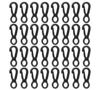 Veemoon Mini Mousquetons Légers en Plastique Lot de 50 Pom Forme 8 Prise Sécurisée pour Tente et Équipement Extérieur Lors D'aventures en Plein Air