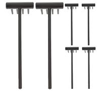Veemoon Mini Râteaux Zen pour Bac à Sable Outils Zen De Table Lot De 6 Micro-râteaux Décoratifs Noirs Petits Râteaux De Contemplation pour Travail Délicat pour Relaxation Et Créativité