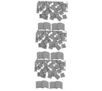 Veemoon Miniature De Décoration De Paysage - Ensemble De 70 Pièces De Faux Modèles De Tuiles De Toit en Argile pour Création De Scènes Miniatures Et Table De Sable
