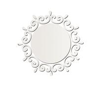 Veemoon Miroir Autocollant Rond De 27 Cm Décoration De Chambre Tendance Et Chic Facile À Appliquer