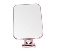 Veemoon Miroir De Maquillage Portable Miroir Créatif Rectangulaire Rose Doré Pliable Grossissant X3 pour Table Bureau Salle De Bain