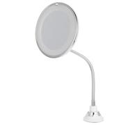 Veemoon Miroir Grossissant Cosmétique 10x avec Éclairage LED, Ventouse Puissante 7 Pouces, Miroir de Table pour Salle de Bain, Maquillage Précis et Soins du Visage