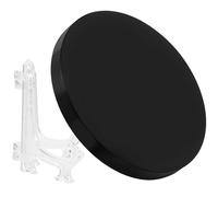 Veemoon Miroir Rond en Obsidienne avec Support Stable, Décor Classique et Élégant pour Centre de Table, pour Pendaison de Crémaillère ou Fêtes D'entreprise Couleur Couleur Aléatoire