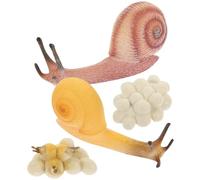 Veemoon Modèles Éducatifs du Cycle de Croissance des Escargots en Plastique, Ensemble de Jouets Cognitifs Réalistes pour Garçon et Filles, Figurines d'animaux et Jouets Créatifs