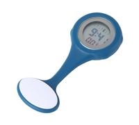 Veemoon Montre d'Infirmière Électronique Accessoire Pratique Montre LCD Bleue Silencieuse pour Médecins et Infirmières Utilisation en Milieu Hospitalier Design Simple et Élégant
