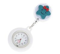 Veemoon Montre d'Infirmière Rétractable Silicone Montre à Clip Pratique pour Médecin pour Infirmière Design Étoile