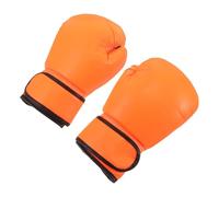 Veemoon Moufles de Boxe pour Garçon et Filles Orange en Mousse PU, Protection des Mains Blessures, Ensemble Simple et Élégant pour Entraînement de Paquet de Frappe et Arts Martiaux