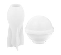 Veemoon Moule à Bowling Silicone Ensemble pour DIY Moule Décoratif et Pratique pour Artisanat Facile à Démouler Nettoyer Parfait pour Débutants et