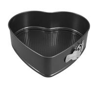 Veemoon Moule à Gâteau Forme Cœur 24 Cm en Acier au Carbone Antiadhésif avec Système de Verrouillage, Démoulage Facile, Cuisson Uniforme, Pâtisserie Maison et Fourneau Électrique