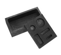 Veemoon Moule à Lingots en Graphite pour Fusion de Métaux Moule de Raffinage Métal Aluminium Cuivre Laiton pour Fabrication de Bijoux et Récupération Métallurgique Lot de 2 Pièces