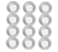 Veemoon Moule à Mini Tartelette En Inox - Lot De 25 Moules à Pasteis De Nata - Idéal Pour Desserts Muffins Et Parfait Pour Cuisson Au Four