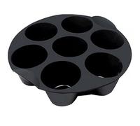 Veemoon Moule à Muffins en Silicone pour Friteuse à Air 7 Compartiments Réutilisable Antiadhésif 7 Pouces Accessoires de Cuisson pour Gâteaux et Cupcakes Coloris Couleur Aléatoire