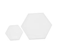 Veemoon Moule en Silicone pour Dessous de Verre 2Pcs Outil Artisanal Blanc Flexible pour Bricolage Artisanat DIY Décoration de Table