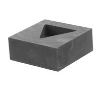 Veemoon Moule Graphite Triangulaire pour de Lingotière Pratique pour Or et Cuivre pour Éducation Scientifique et Analyse de Test