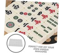 Veemoon Moule Silicone Mahjong DIY pour Création Set de Moule sans Bords Outil de Fabrication Personnalisée de Tuiles Mahjong Surface Lisse Facile à Nettoyer Adapté pour Jeux et Décors