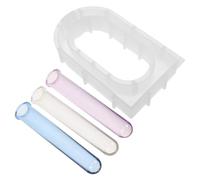 Veemoon Moule Silicone Vase Époxy Flexible avec Tubes de Culture pour Propagation Hydroponique DIY Décoration Artistique